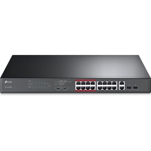 COMMUTATEUR POE NON GÉRÉ 16 PORTS 10/100 Mbit/s + 2 PORTS GBE