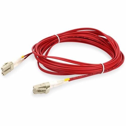 AddOn 4m LC (Male) to LC (Male) Red OM4 Duplex Fiber OFNR (Riser
