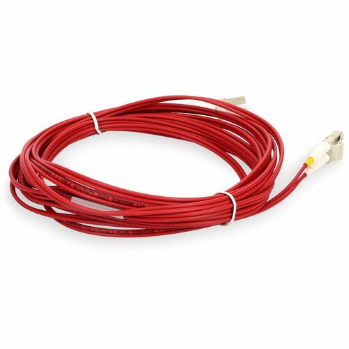 AddOn 4m LC (Male) to LC (Male) Red OM4 Duplex Fiber OFNR (Riser
