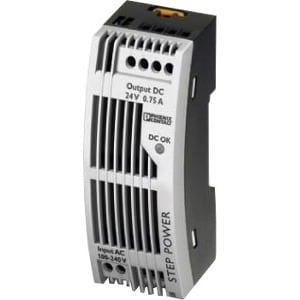 STEP-PS 1AC 24DC 0,75 FL ENTRÉE D'ALIMENTATION SORTIE MONOPHASÉE 24 V CC 0,75 A