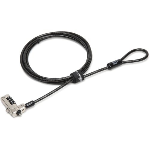 Serrure à combinaison Kensington Slim N17 pour emplacements en forme de coin - Câble de 1,83 m (6 pi)