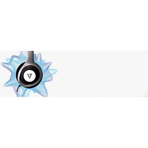 Auriculares estéreo V7 Deluxe con control de volumen
