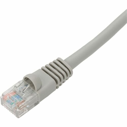 AddOn 8ft Gray CAT 5E PVC Ethernet Cable Snagless Bubble Boot RJ-45 M/M - 8 ft (