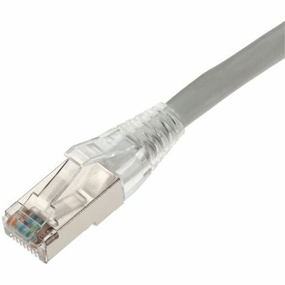 AddOn 10ft Gray CAT 6A Shielded PVC Ethernet Cable Snagless Bubble Boot RJ-45 M/