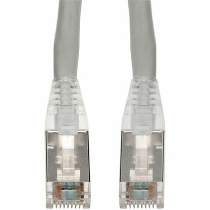 AddOn 10ft Gray CAT 6A Shielded PVC Ethernet Cable Snagless Bubble Boot RJ-45 M/