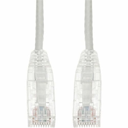 AddOn 5ft White CAT 6 Slim PVC Ethernet Cable Snagless Clear-Claw RJ-45 M/M - 5