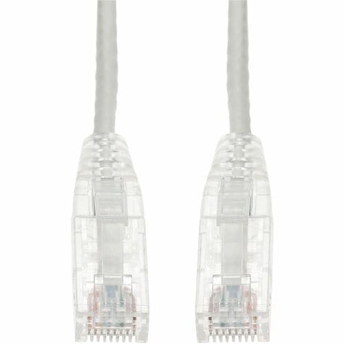 AddOn 40ft White CAT 6 Slim PVC Ethernet Cable Snagless Clear-Claw RJ-45 M/M - 4