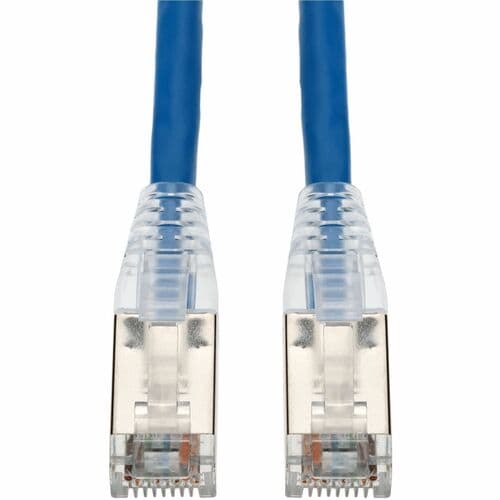 Câble Ethernet blindé en PVC bleu AddOn de 3 m (10 pi) CAT 6A, anti-accroc, gaine à bulles RJ