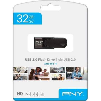 DISCO DURO DE 32 GB CON 4 USB 2.0 NEGRO SIN TAPA