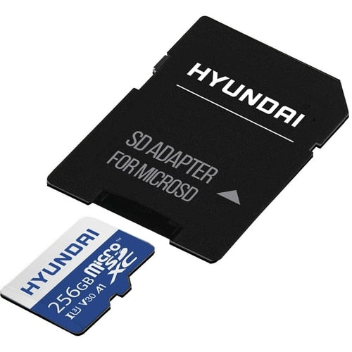 Carte mémoire HYUNDAI 256 Go 4K MICRO SDXC GARANTIE À VIE C10 UHS U3 A2