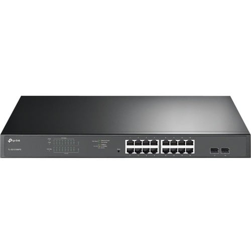 Switch PoE+ inteligente fácil de usar de 16 puertos Gigabit con dos ranuras SFP