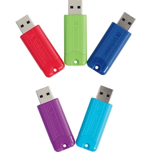 Lot de 5 clés USB 3.2 64 Go - Multi couleurs assorties