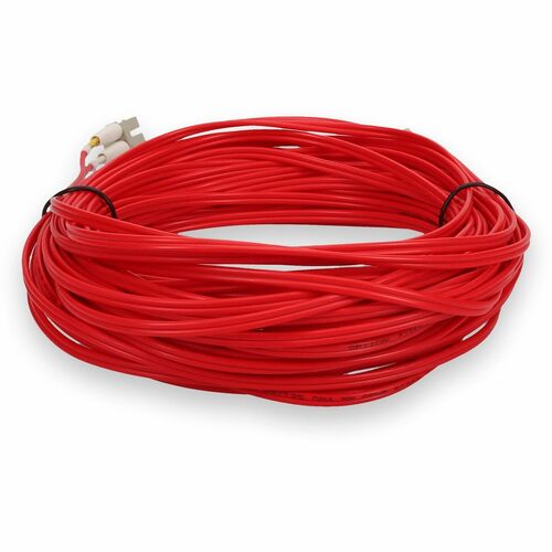 Complemento de fibra óptica dúplex OFNR OM4 roja de 20 m LC (macho) a LC (macho) (Riser)