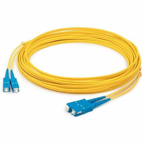 AddOn Fiber Optic Duplex Patch Network Cable - 65.6 ft Fiber Optic Network Cable