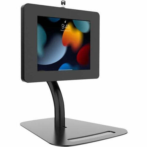 CTA Digital Premium Height-Adjustable Floor-to-Desk Security Kiosk for Tablets -