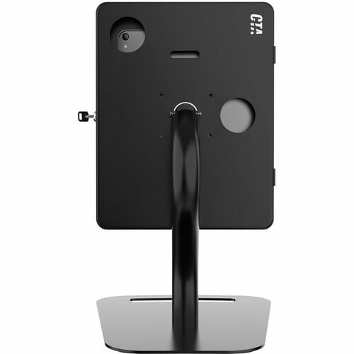 CTA Digital Premium Height-Adjustable Floor-to-Desk Security Kiosk for Tablets -