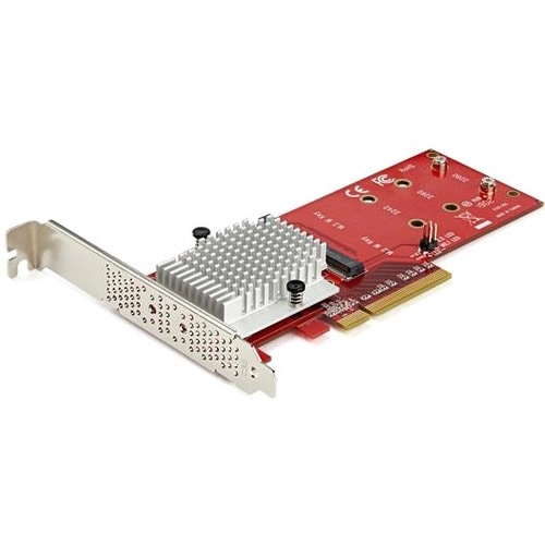 X8 DUAL M.2 PCIE SSD ADAPTER FOR PCIE NVME / AHCI M.2 SSDS