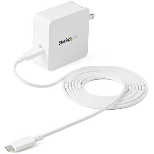 Cargador de pared USB C StarTech.com - 60 W PD, cable de 1 m