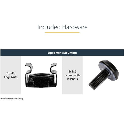 StarTech.com 2 Post Server Rack Shelf - Vented - Center Mount - Up to