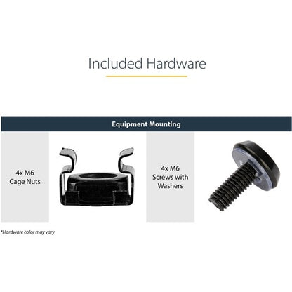 StarTech.com 2 Post Server Rack Shelf - Vented - Center Mount - Up to