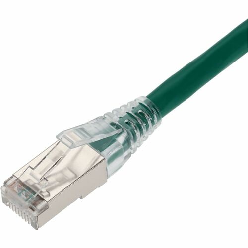 AddOn 7ft Green CAT 6 Shielded PVC Ethernet Cable Snagless Bubble Boot RJ-45 M/M