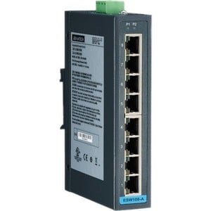 COMMUTATEUR ETHERNET 8 PORTS 10/100 Mbit/s, TEMPÉRATURE ÉLEVÉE, C1D2, ENTRÉE FAIBLE PUISSANCE