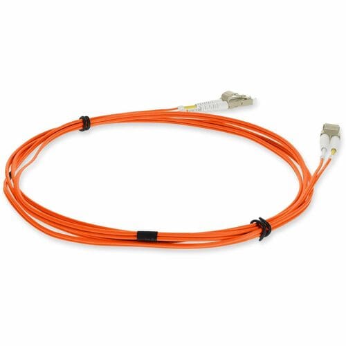 AddOn 3m LC (Male) to LC (Male) Orange OM4 Duplex Fiber OFNR (Riser-Rated) Patch