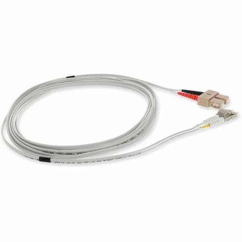 Complemento de fibra dúplex OFNR OM1 gris de 2 m LC (macho) a SC (macho) (Riser)