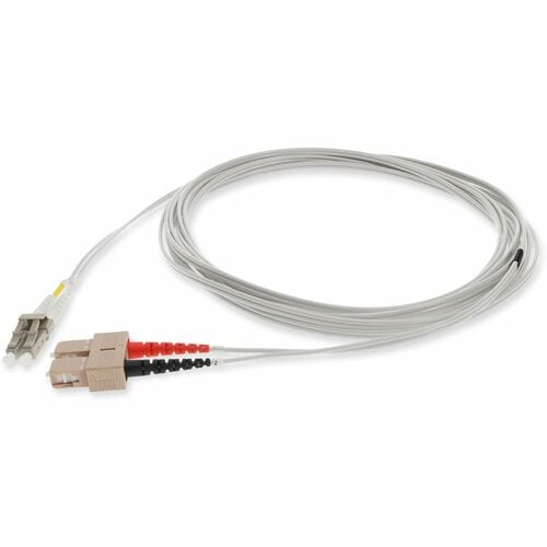 AddOn 4m LC (Male) to SC (Male) Gray OM1 Duplex Fiber OFNR (Riser