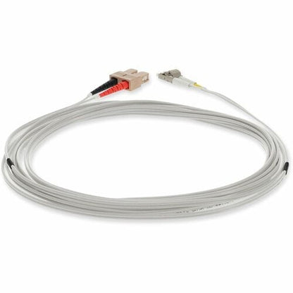 AddOn 4m LC (Male) to SC (Male) Gray OM1 Duplex Fiber OFNR (Riser
