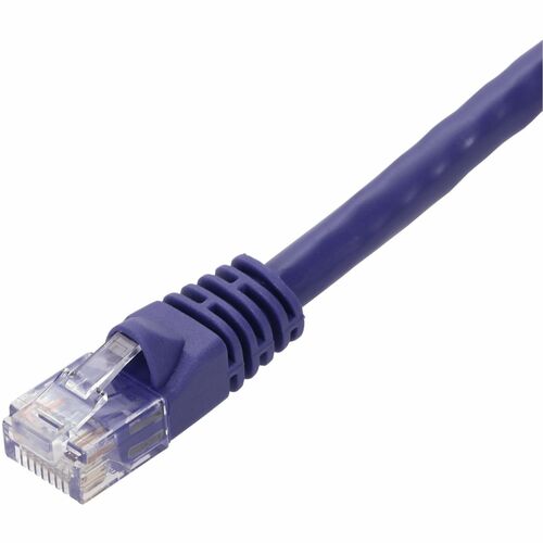 AddOn 1ft Purple CAT 6A PVC Ethernet Cable Snagless Bubble Boot RJ
