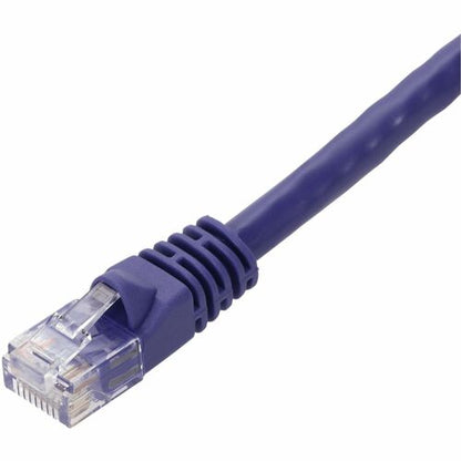 AddOn 1ft Purple CAT 6A PVC Ethernet Cable Snagless Bubble Boot RJ