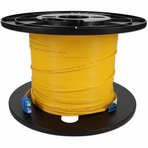 AddOn 71m LC (Male) to SC (Male) Straight Yellow OS2 Duplex Plenum Fiber Patch C