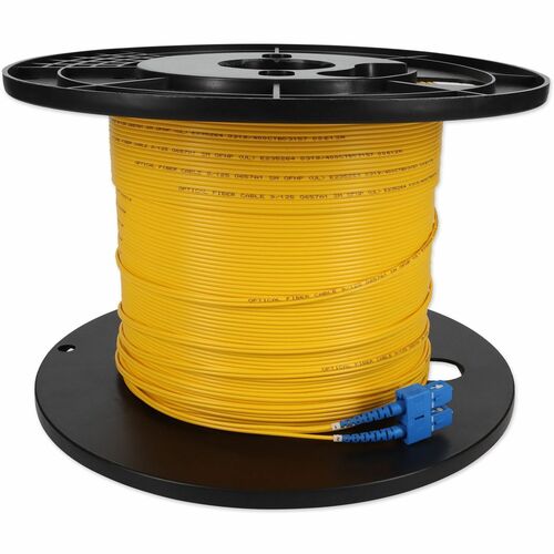 AddOn 71m LC (Male) to SC (Male) Straight Yellow OS2 Duplex Plenum Fiber Patch C