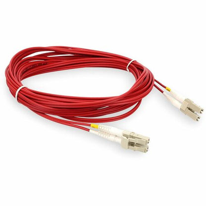AddOn 6m LC (Male) to LC (Male) Red OM4 Duplex Fiber OFNR (Riser-Rated) Patch Ca
