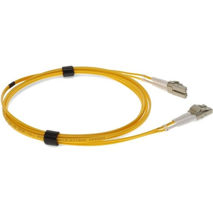 AddOn 6m LC (Male) to LC (Male) Yellow OM4 Duplex Fiber OFNR (Riser-Rated) Patch