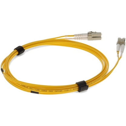 AddOn 6m LC (Male) to LC (Male) Yellow OM4 Duplex Fiber OFNR (Riser-Rated) Patch