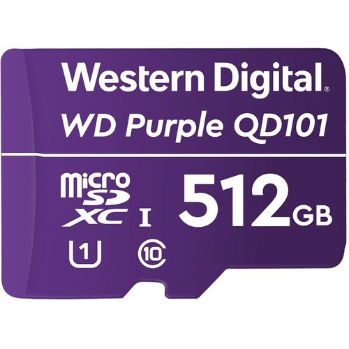 Carte microSD WD Purple Multi 512 Go (quantité minimale de commande : 25 €)