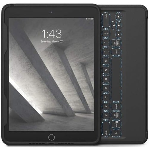 Étui pour clavier/housse robuste ZAGG Rugged Book (pliage en forme de livre) pour écran 10,2" (25