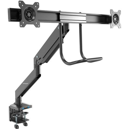 Brazo de escritorio para dos monitores con USB de StarTech.com