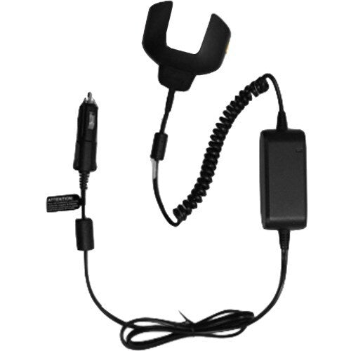 Zebra Charging Cable Cup with Cigarette Lighter Adapter - Black