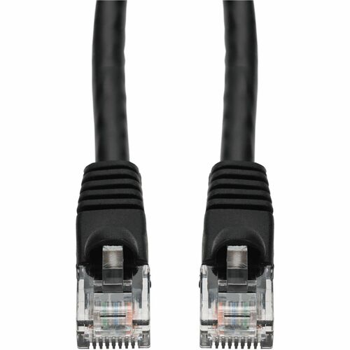 AddOn 4ft Black CAT 6A PVC Ethernet Cable Snagless Bubble Boot RJ-45 M/M - 4 ft