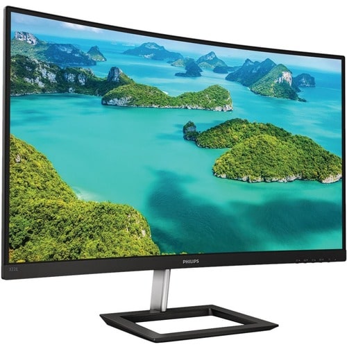 Philips 322E1C 32\" Class Full HD Curved Screen LCD Monitor - 16:9 - Textured Black