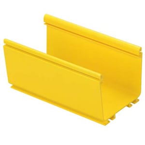 Panduit 4x4 FiberRunner Channel - Cover - Yellow - 72\" (1828.80 mm) Length - Polyvinyl Ch
