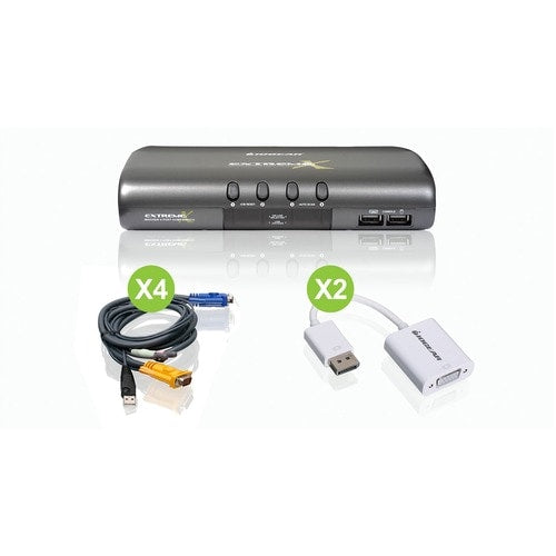 4PORT VGA  DISPLAYPORT KVMP KIT WITH AUDIO  OSD
