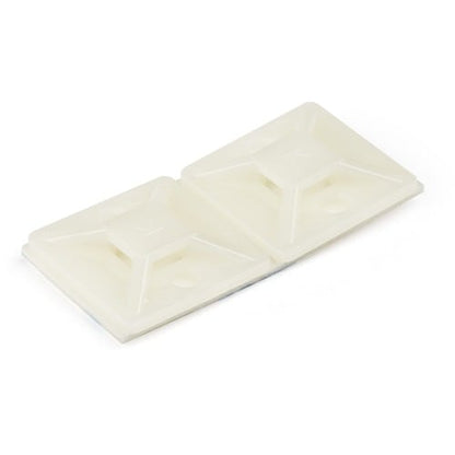 StarTech.com 100 Pack Cable Tie Mounts with Adhesive Tape for 0.18in (4.6mm) Wide Ties - N