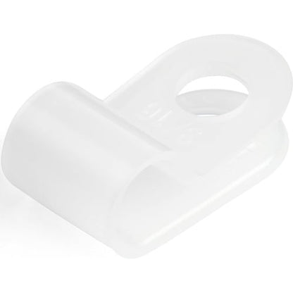 StarTech.com 100 Pack Screw Mount Cable Clamps - Wire Fastener/Holder - R-Type Screw Down
