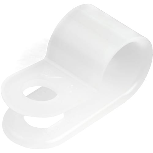 StarTech.com 100 Pack Screw Mount Cable Clamps - Wire Fastener/Holder - R-Type S