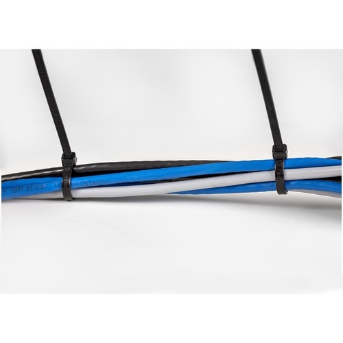 StarTech.com 10\"(25cm) Cable Ties, 2-5/8\"(68mm) Dia, 50lb(22kg) Tensile Strength, Nylon