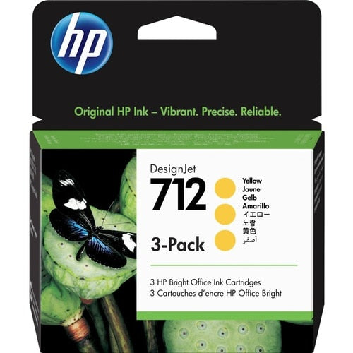 3PK 712 YELLOW INK CARTRIDGE